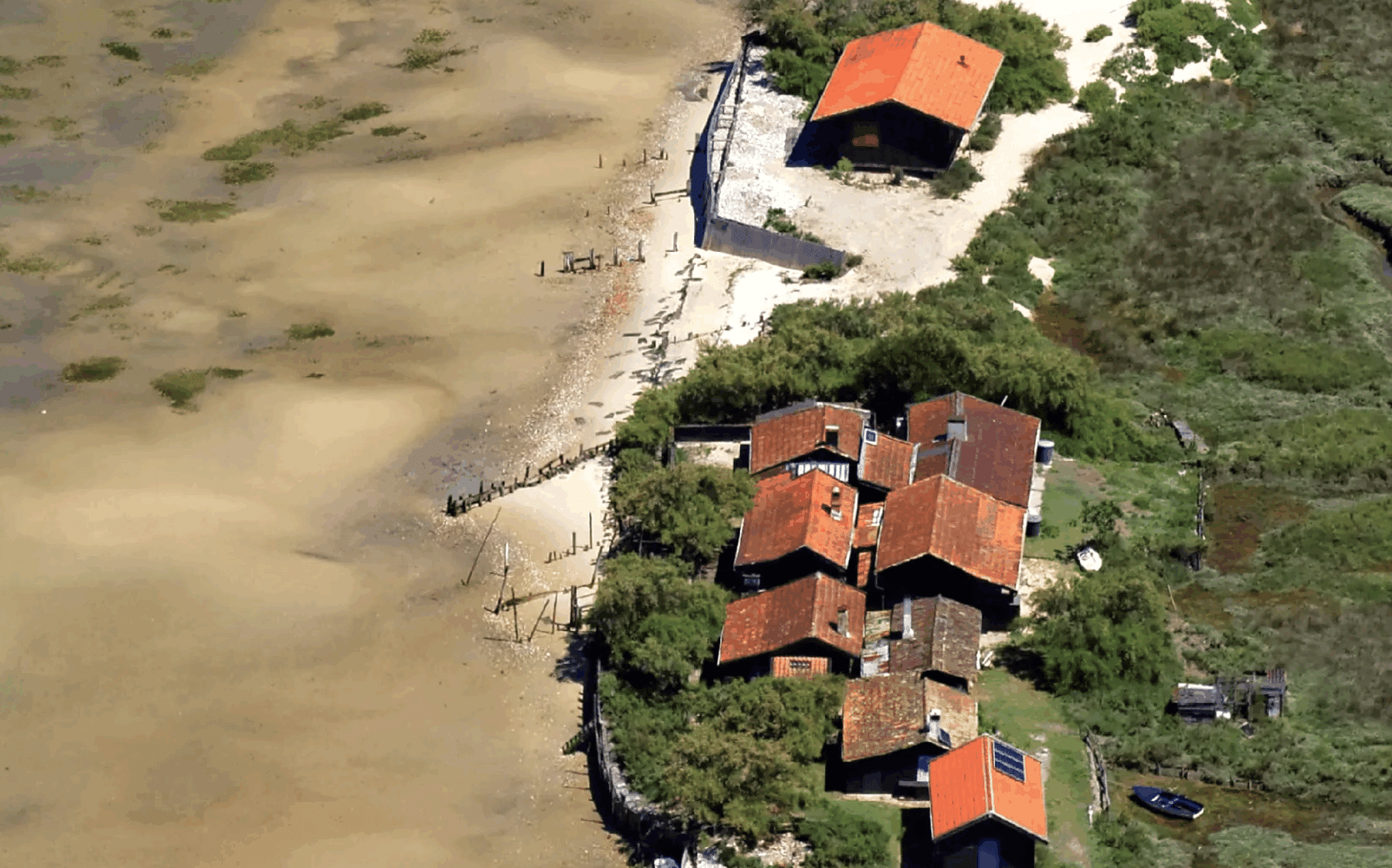 Les cabanes de l'Île aux oiseaux à Arcachon