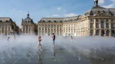 Effet brouillard du Miroir d’eau Bordeaux 
