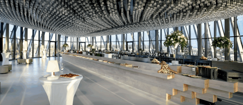 Vue du belvédère de la cité du vin